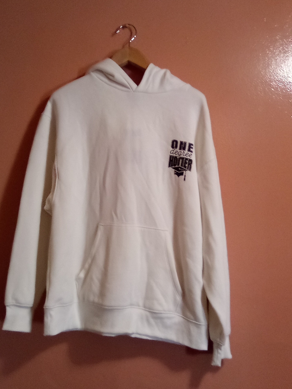 wild fable Cream Pullover Hoodie with Chest Logo ( Bag H )